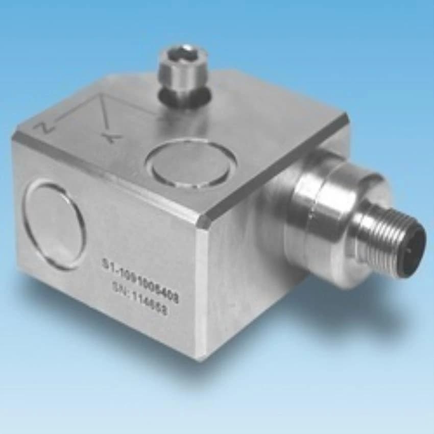Triaxial Accelerometer, 18-30 Vdc, Stud