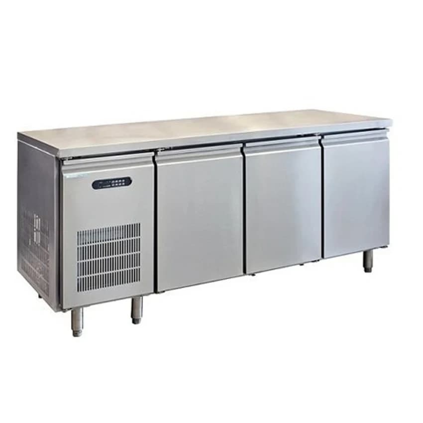 Table Top Fridge with Stainless Steel Body (0-10°C, 1000 LTR, 3 Door)