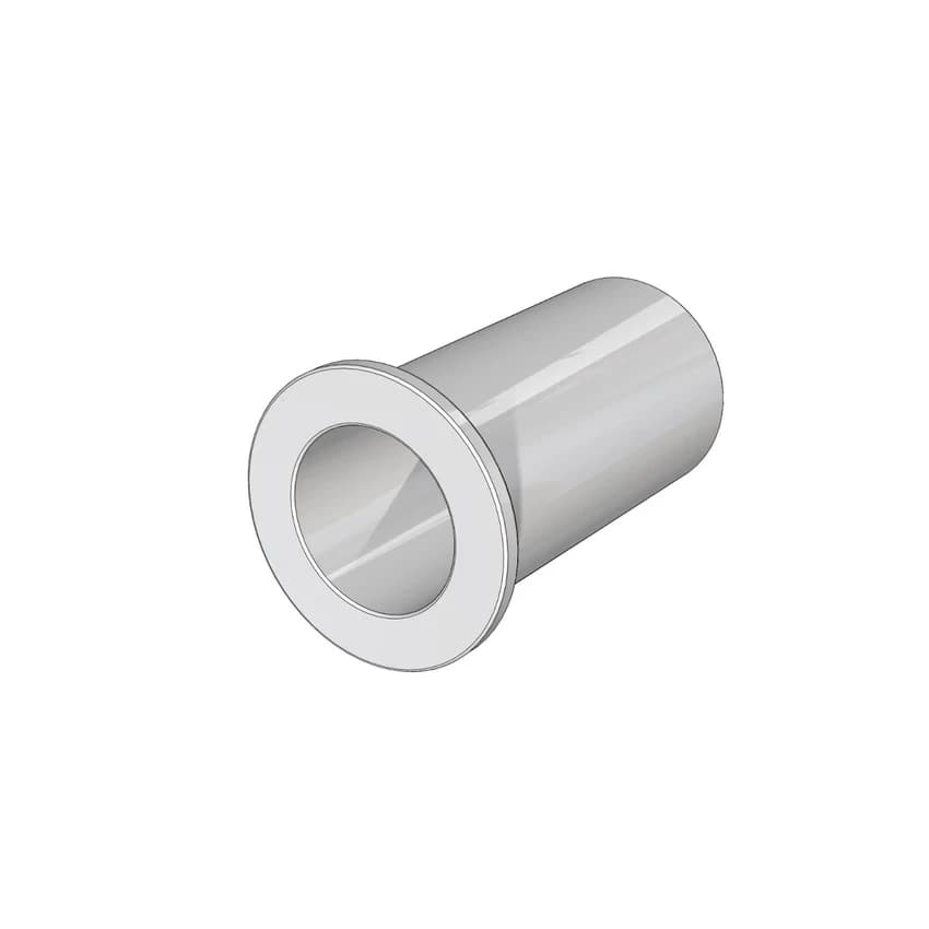 White Round Nylon Bush, 20 mm