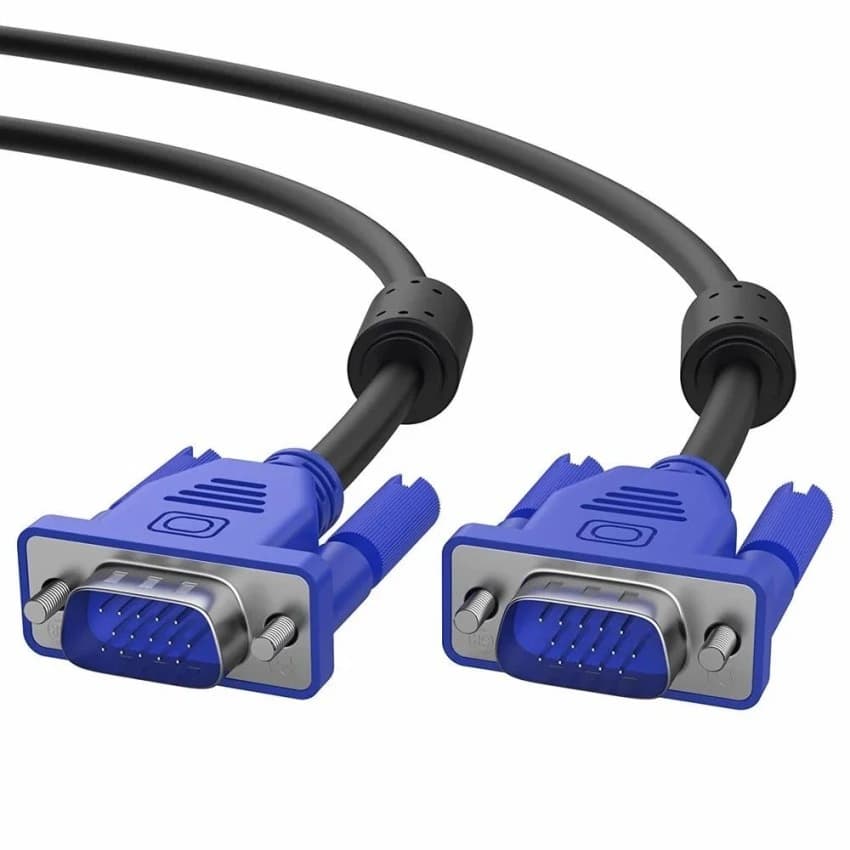 Black Plastic Computer Vga Cable, USB