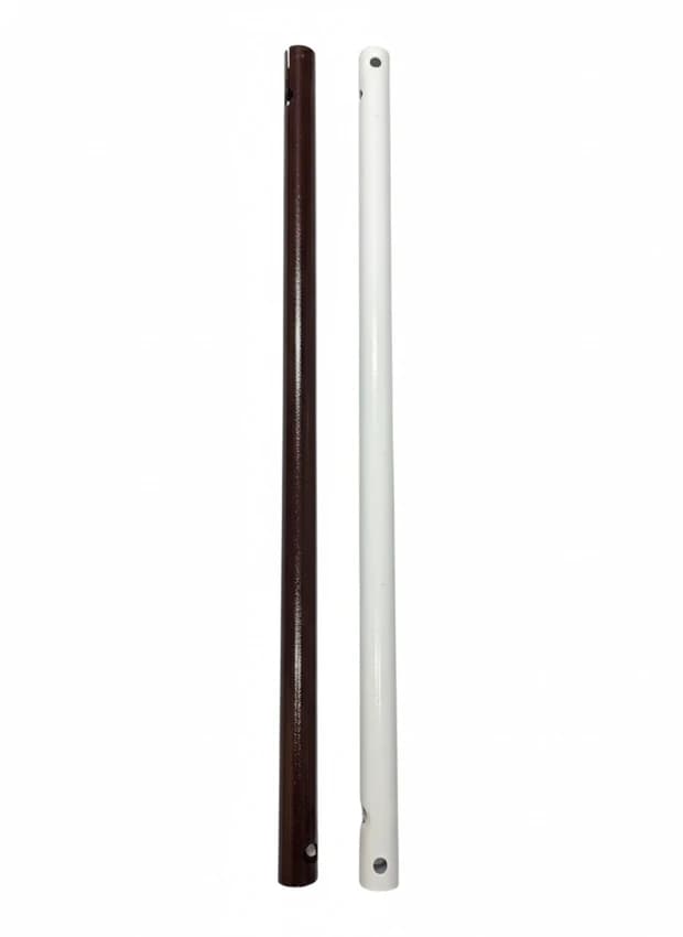 Heavy 24 Inch White Ceiling Fan Downrod Pipe (10 Gauge)