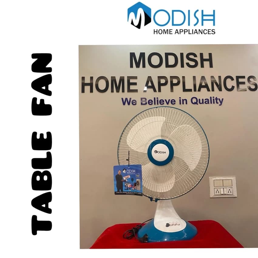 Modish Home Appliances Table Fan (225 mm, 3 Speed Settings, Copper Winding)