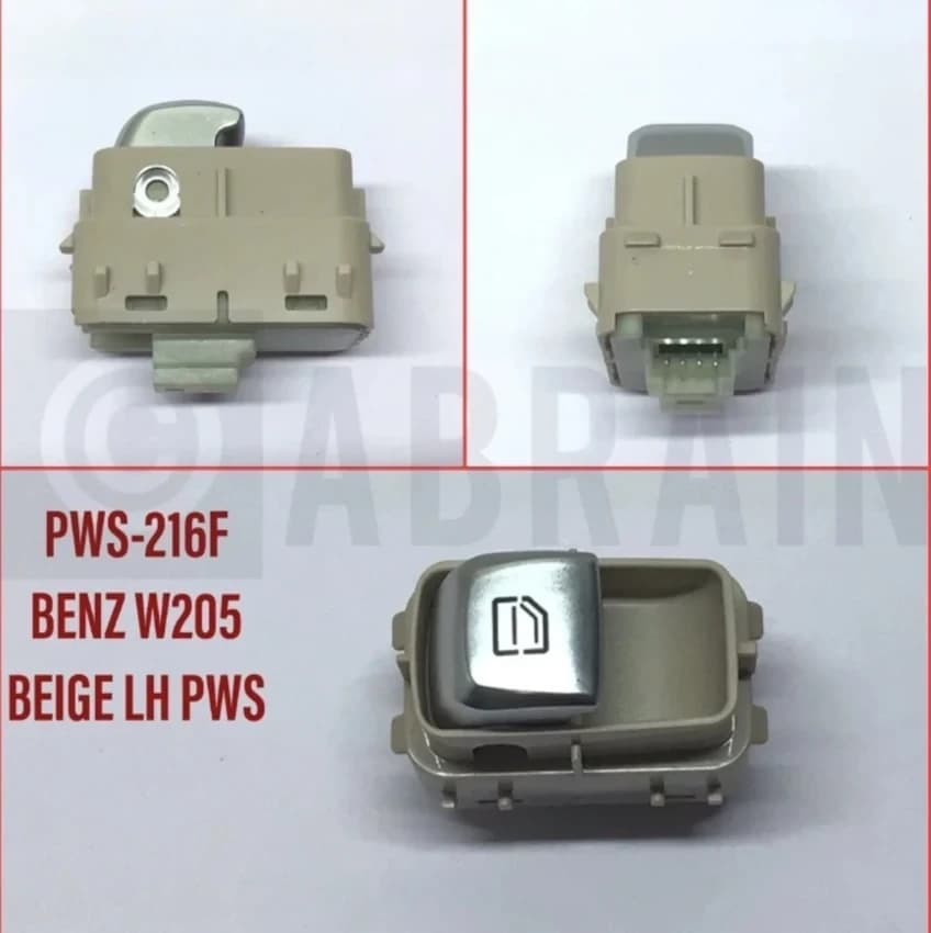Mercedes Benz W205 Beige Left Power Window Switch Premium