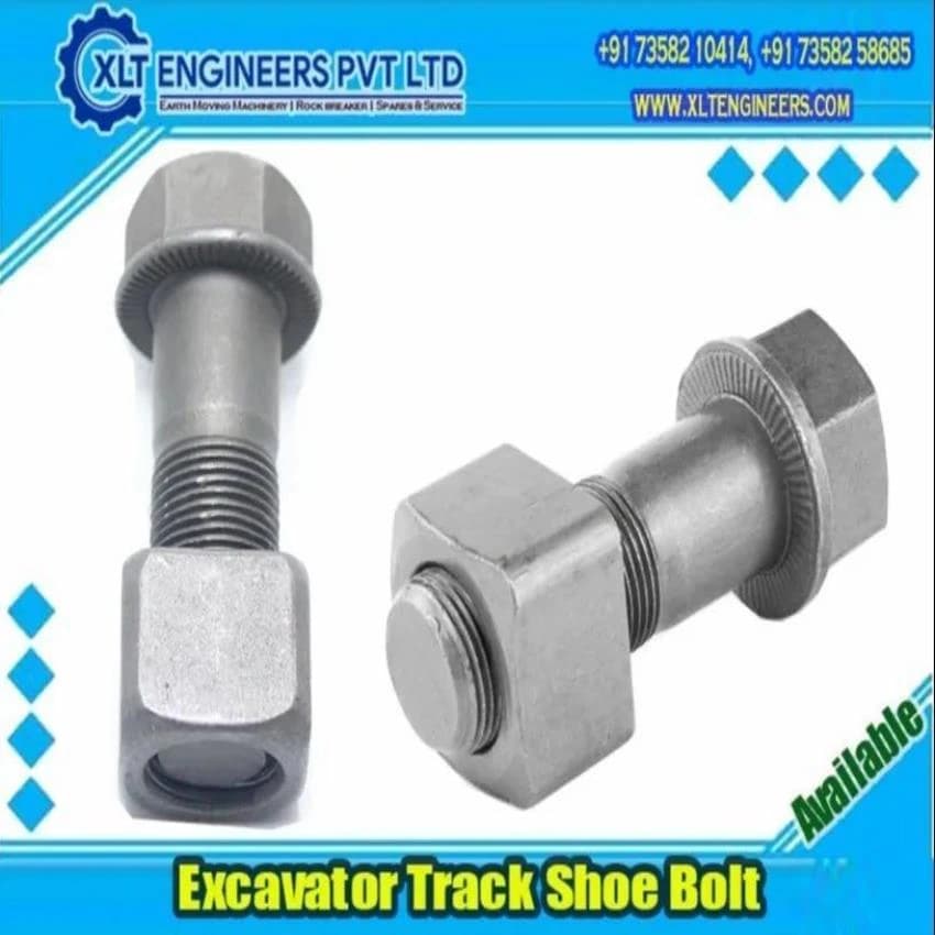 Mild Steel Excavator Track Shoe Bolts Available