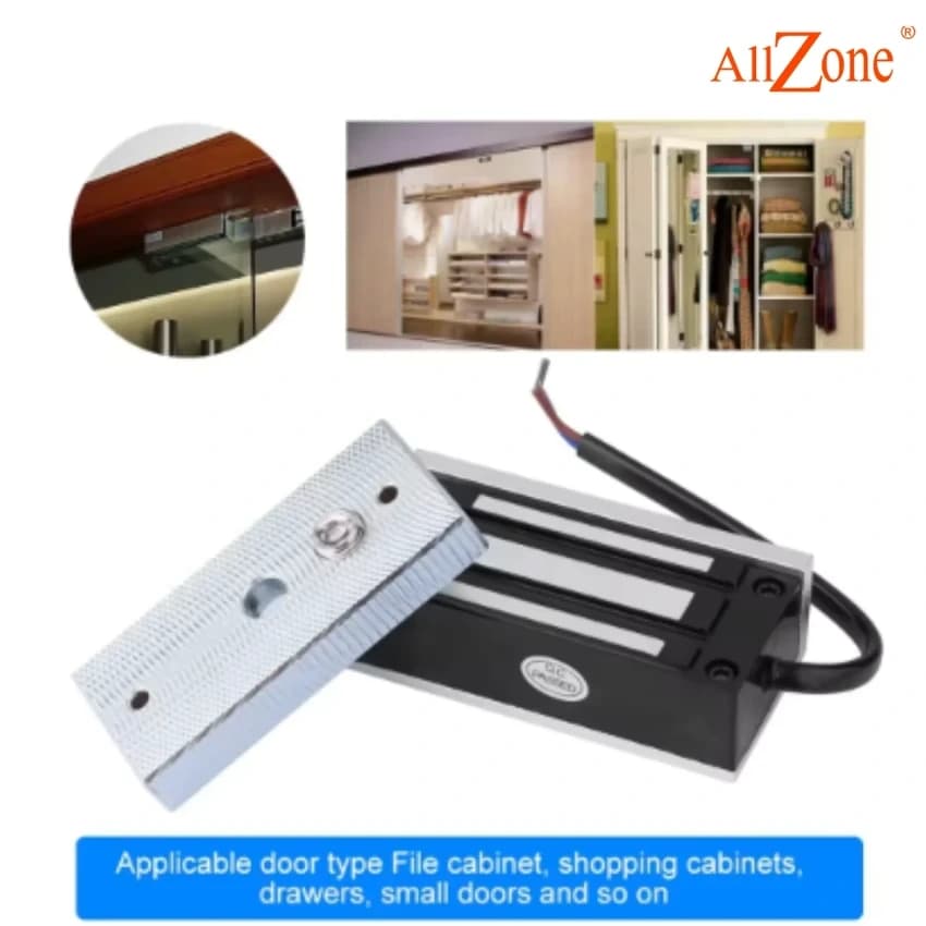 AZ EM 100N Electromagnetic Lock 100 LBS 12V DC
