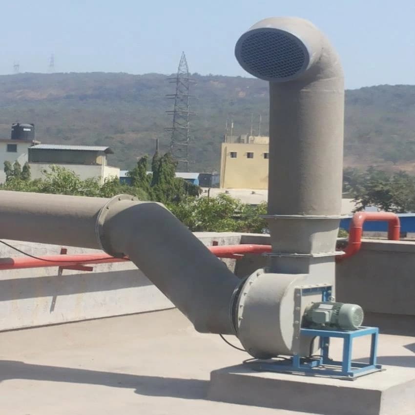 Brown Chemical Fumes Blower