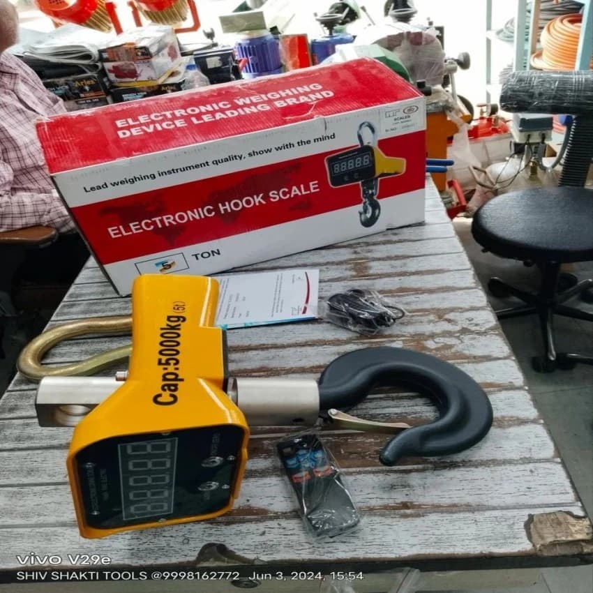 Mild Steel MS YELLOW 5TONE WEIGHT SCALE HT BRAND, 5000 Kg