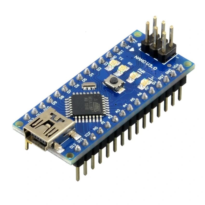 Nano CH340 Chip Board (Soldered) - ATmega328P Microcontroller, 5V Operating Voltage