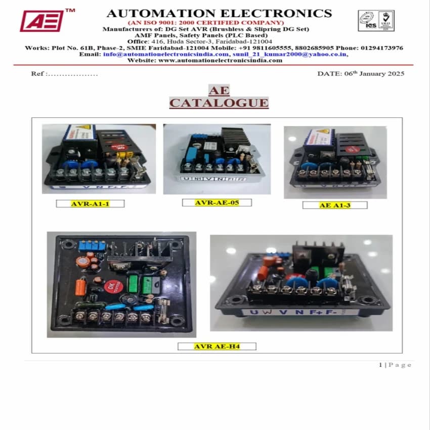 Automatic Voltage Regulator, 15 KVA, Three Phase