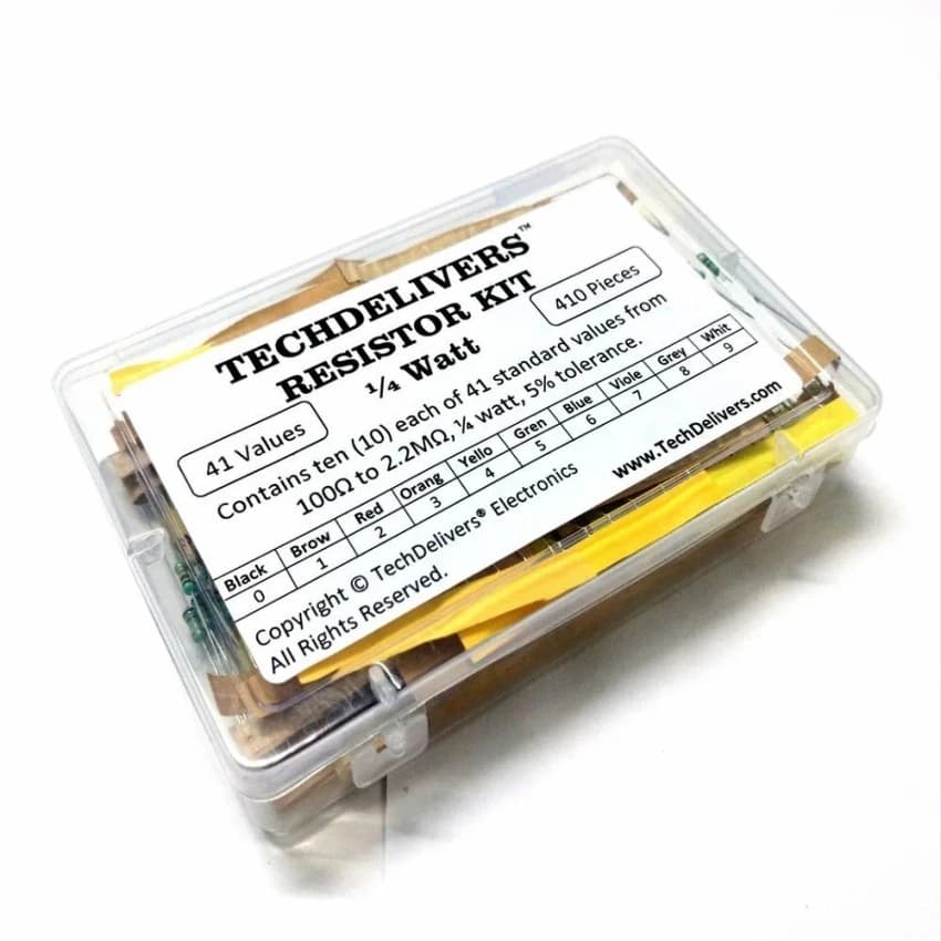 TECHDELIVERS Assorted Resistor Box 410 Pieces