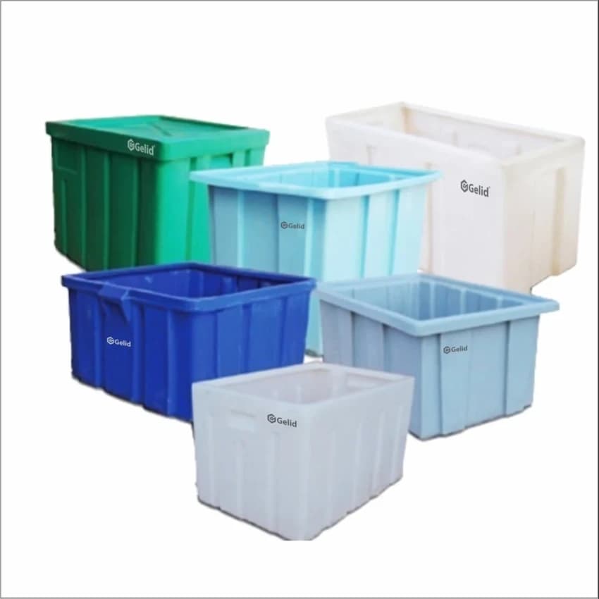 Rectangular Solid Box PP Storage Crate, Capacity: 25 L