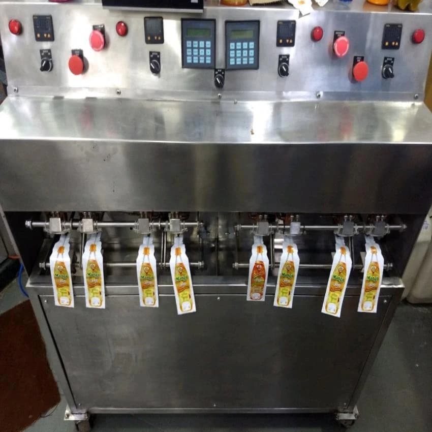 Electric Bottle Shape Juice Pouch Filling Machine