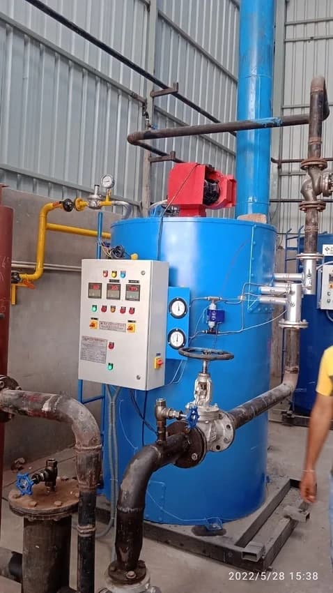 Mild Steel Solid Fuel Fired Thermic Fluid Heater, For Heating, Pipelines