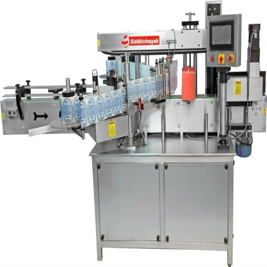 S.S304 PET Round & Flat Bottles Automatic Sticker Labeling Machine, Model Name/Number: SVDL100, Capacity: 100/200/300BPM