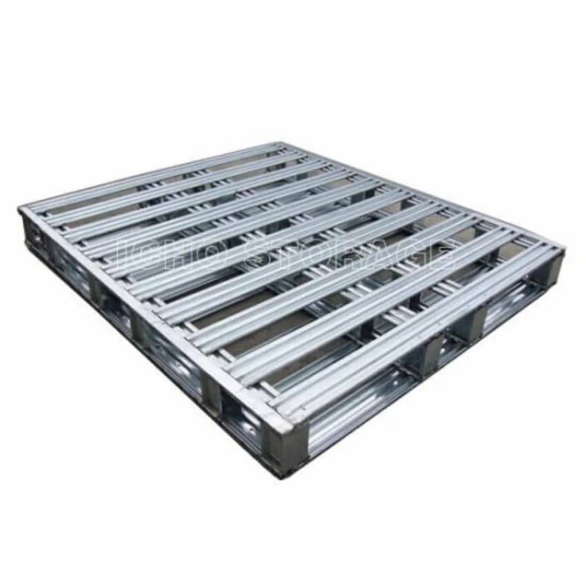 Silver 4-way Galvanized Iron Pallets, Dimension/Size: 1000 X 1200, Capacity: 1 Ton
