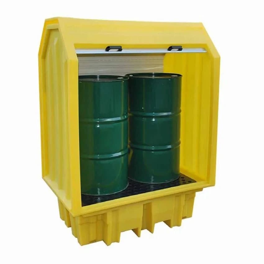 Polyethylene Acids Hard Covered Drum Spill Pallets