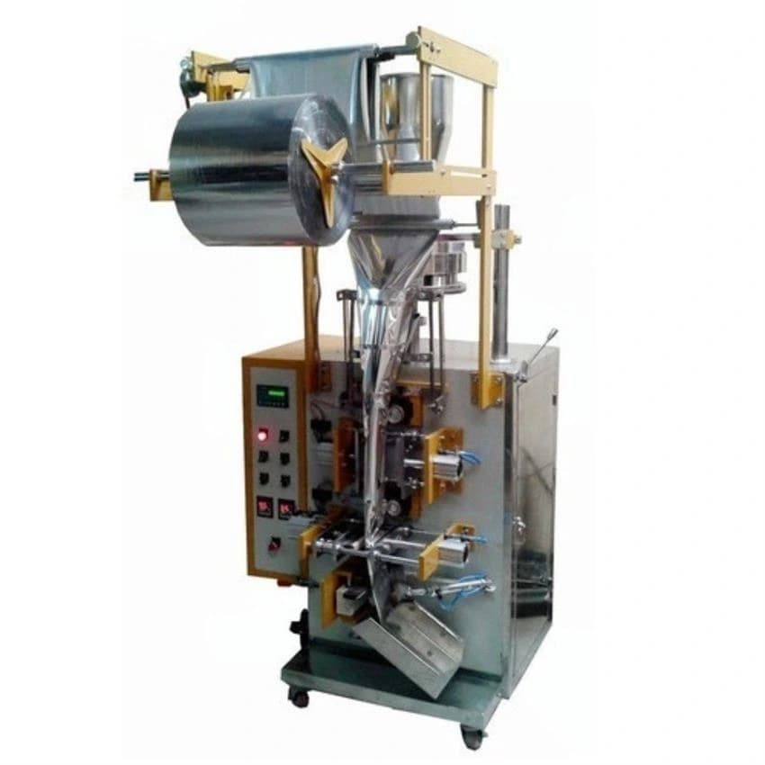 Center Seal Mild Steel Zipper Pouch Packing Machine, Capacity: 80-100 (Pieces per hour)
