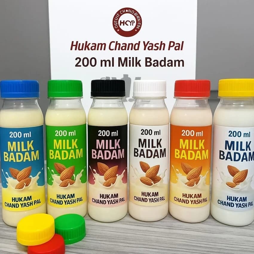 Transparent 250 ml Badham Milk 200ml Plastic Pet Bottle