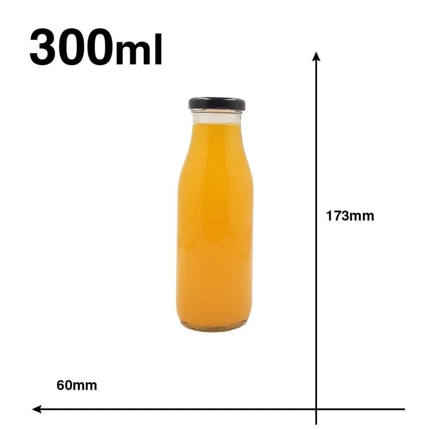 Milk Glass Bottle 300 mL