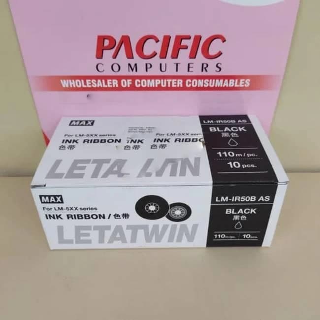 LM-IR50B Max Letatwin Ferrule Printing Ribbon