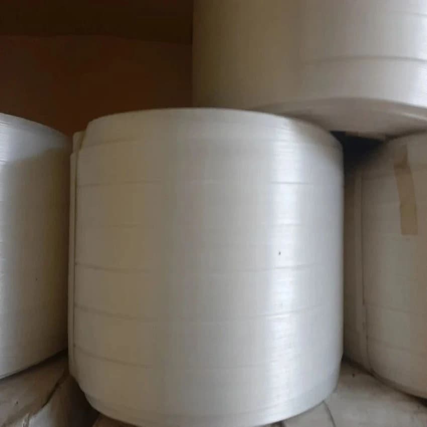 Polyester Plain White Cord Strap, Packaging Type: Roll, Size: 8 mm
