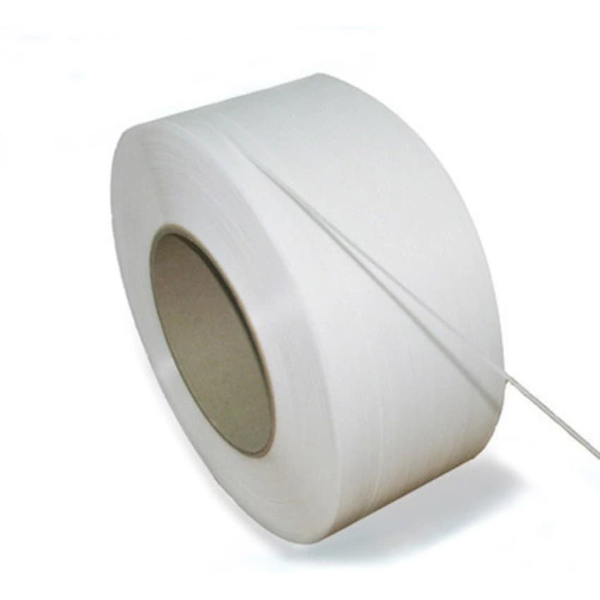 White Polypropylene Plastic Strap, Packaging Type: Roll