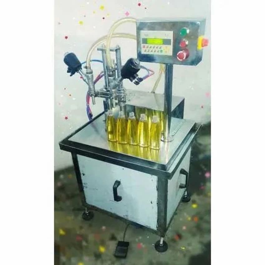 Siemac Single Phase Semi Automatic 2 Head Gear Pump Based Paste And Liquid Filling Machine, 1kw