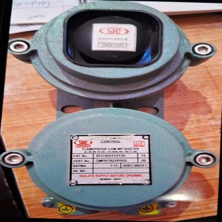 Flameproof Hooter With Flasher