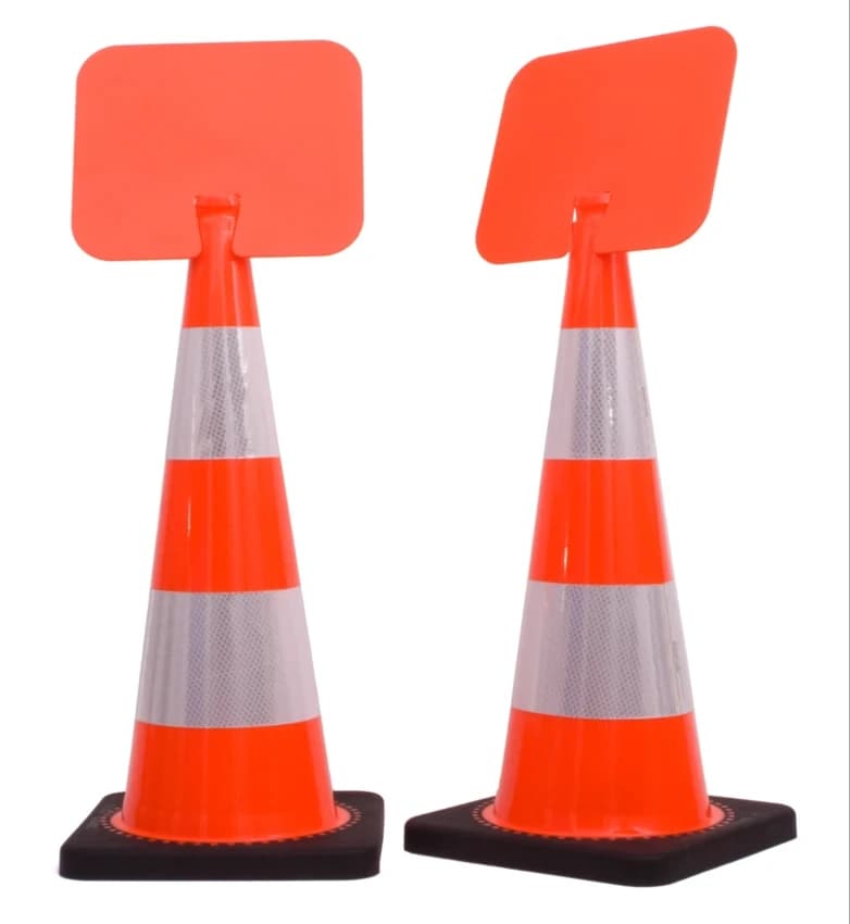 Plastic Cone Message Plate, For Traffic Control, Model Name/Number: Js-cmp Series
