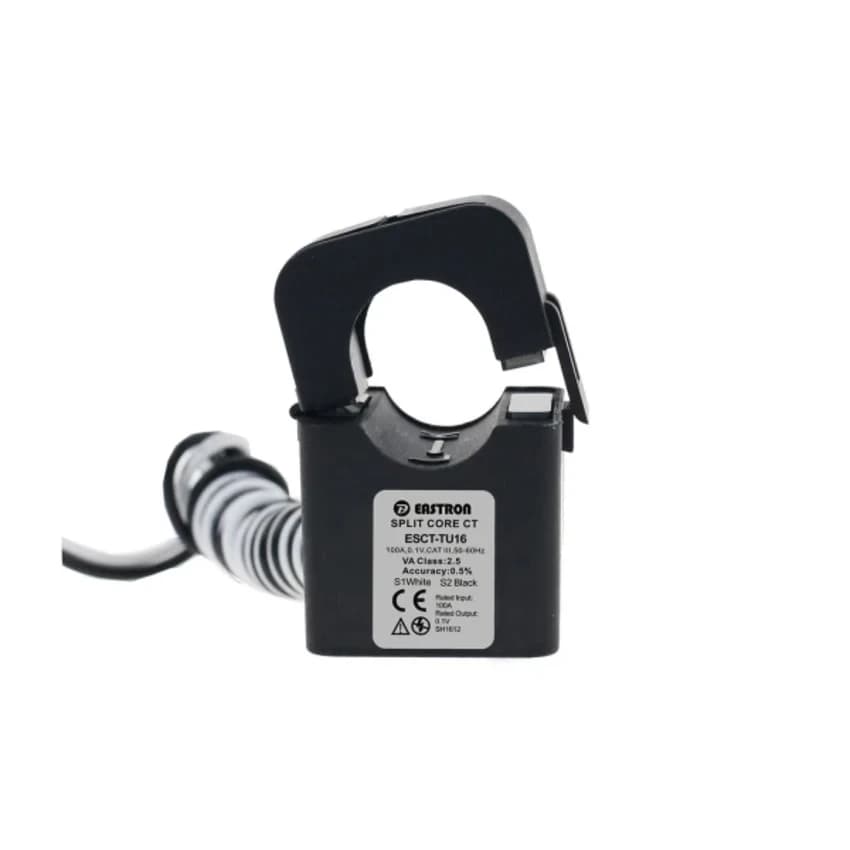 Eastron Black ESCT-TU10 50A/100mV Split Core Current Transformer