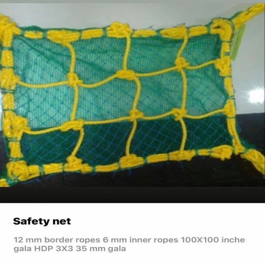 Yellow Construction Safety Nets, Polypropylene