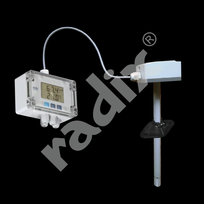 Replaceable Wall & Duct Mount RH/T Sensor By Radix