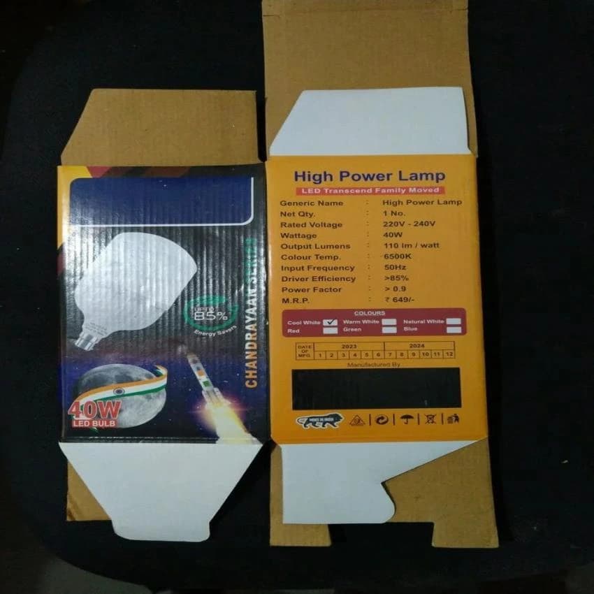 Corrugated Paper 40W BULB BOX