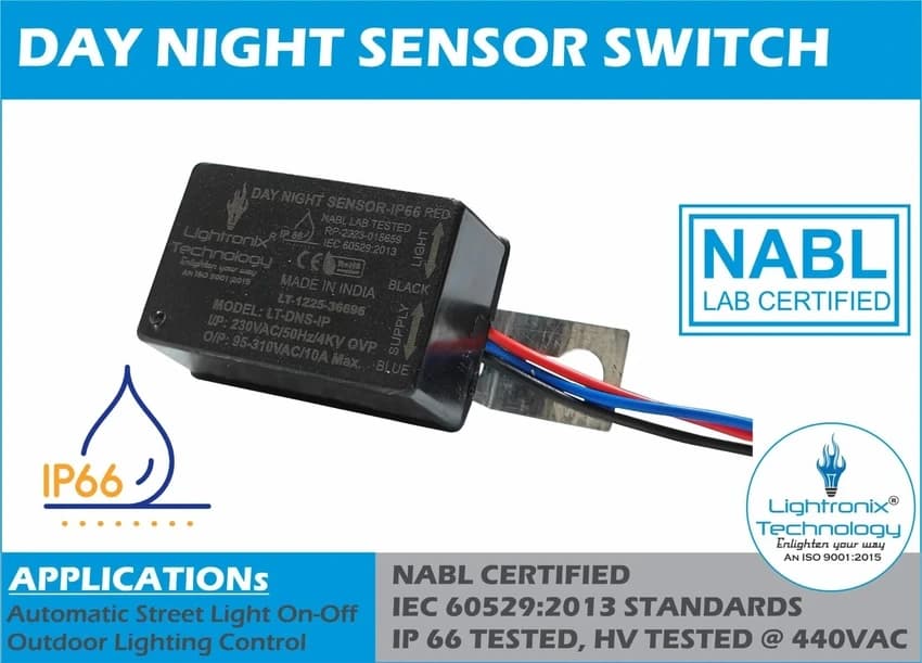 Photocell Street Light Sensor Switch, Phase type: Single phase, Input voltage: 230 V AC