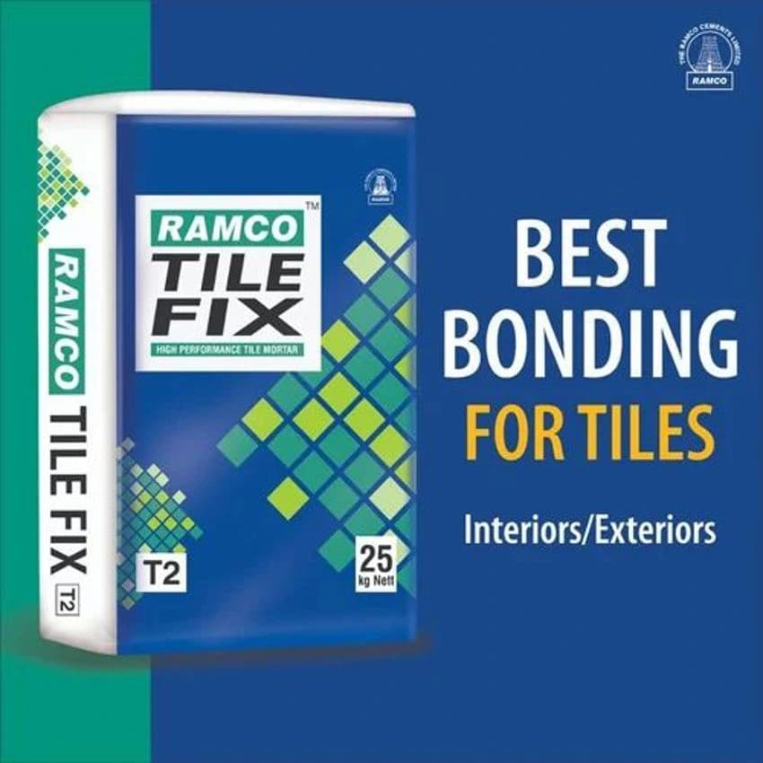 Ramco Tile Fix Tiles Paste T2 OF 40KG, 50 Kg, Bag