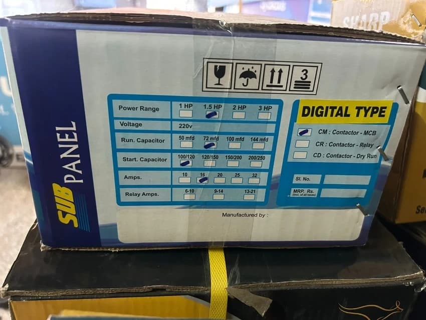 2 Hp Single Phase Motor Starter, 12 A