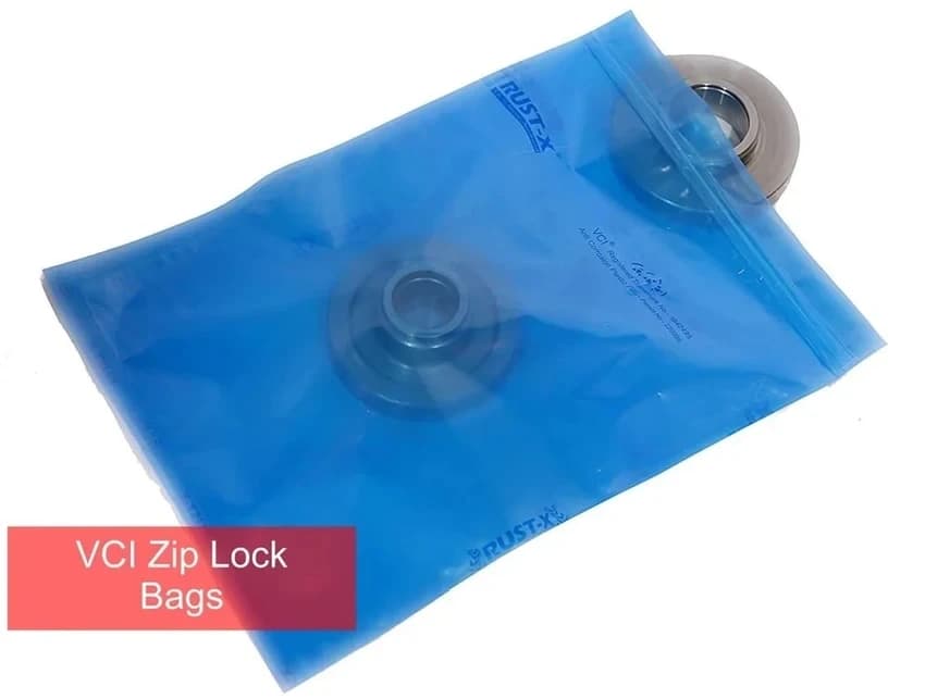 Blue Zipper 2d Vci Plastics Bags