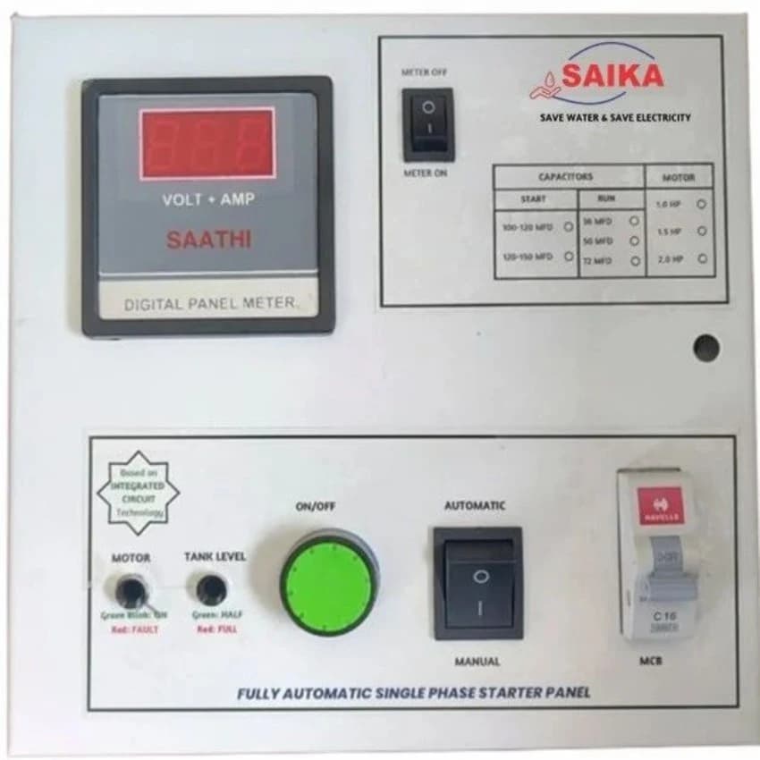 220V 2 HP Fully Automatic Starter For Single Phase Submersible, 40 A