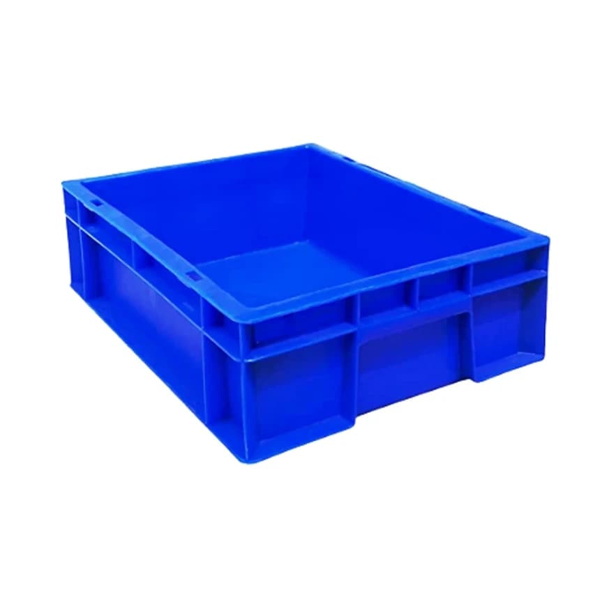 Blue Industrial Plastic Crate, Capacity: 50 Liter
