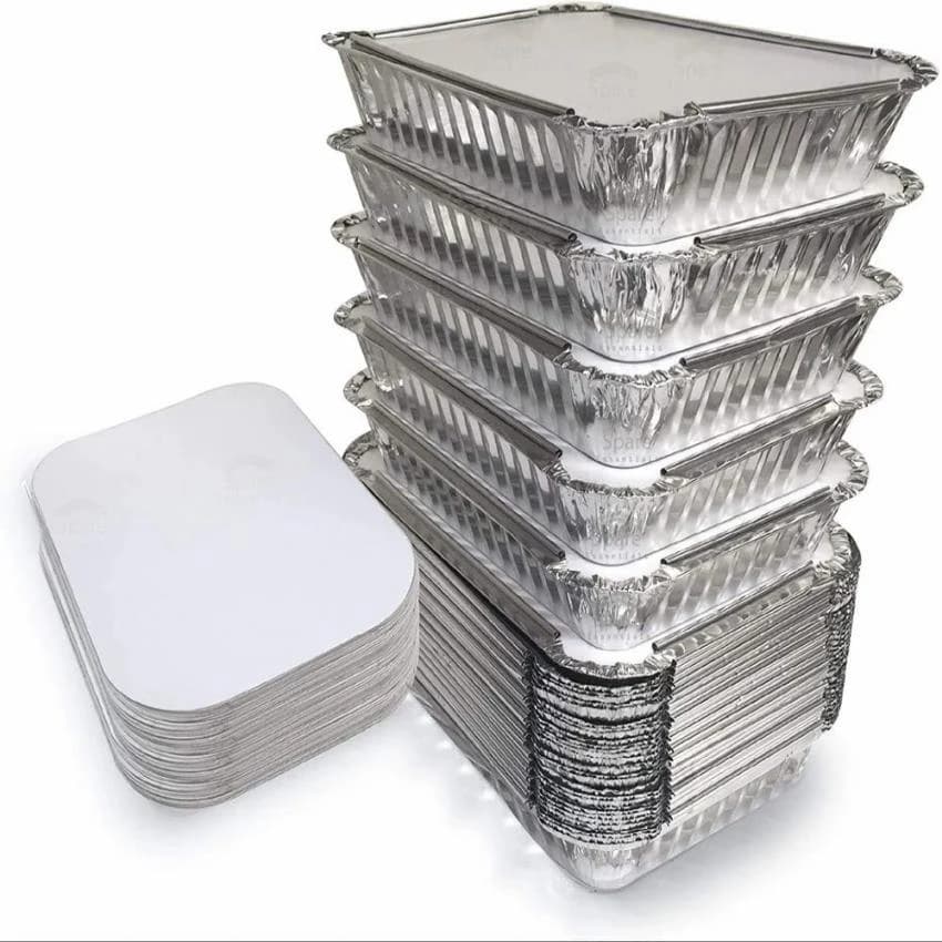 Rectangular Aluminium Foil Container Lid