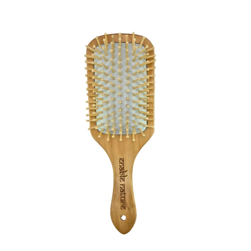 Beige Wooden Hair Brush