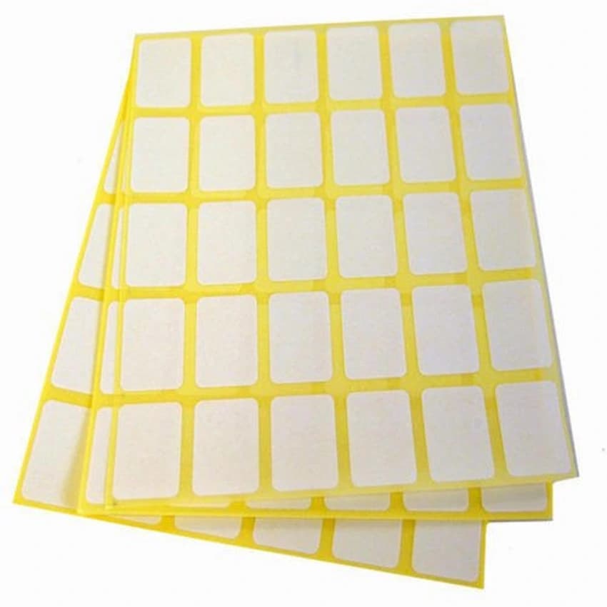 White Paper Self Adhesive Stickers