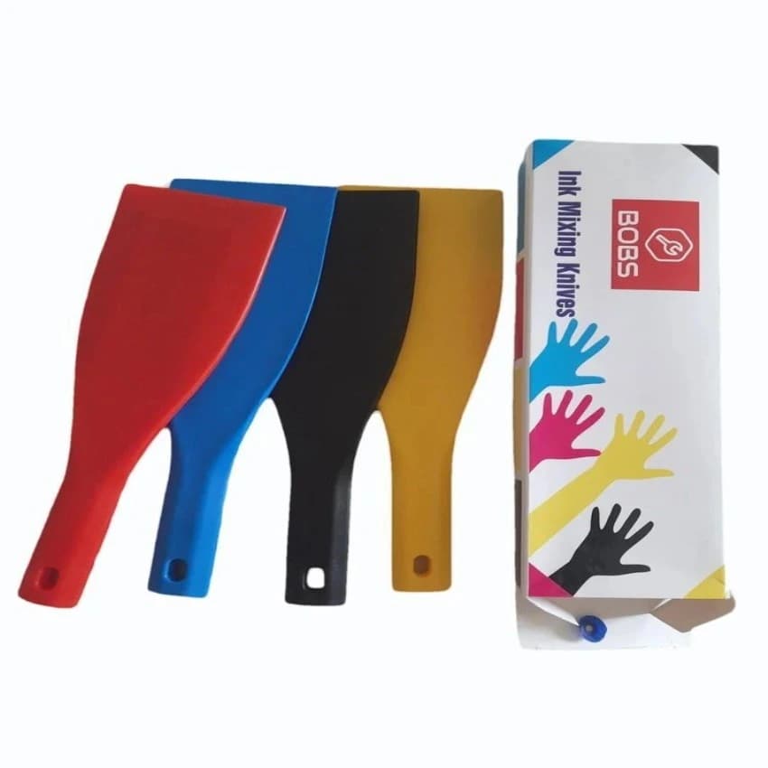 3 inch Ink mixing Knives Plastic material Set (4 pieces)