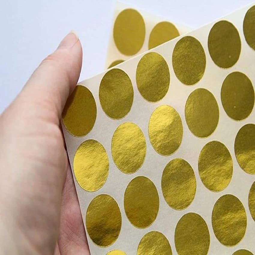 Golden Specialized Self-Adhesive Labels
