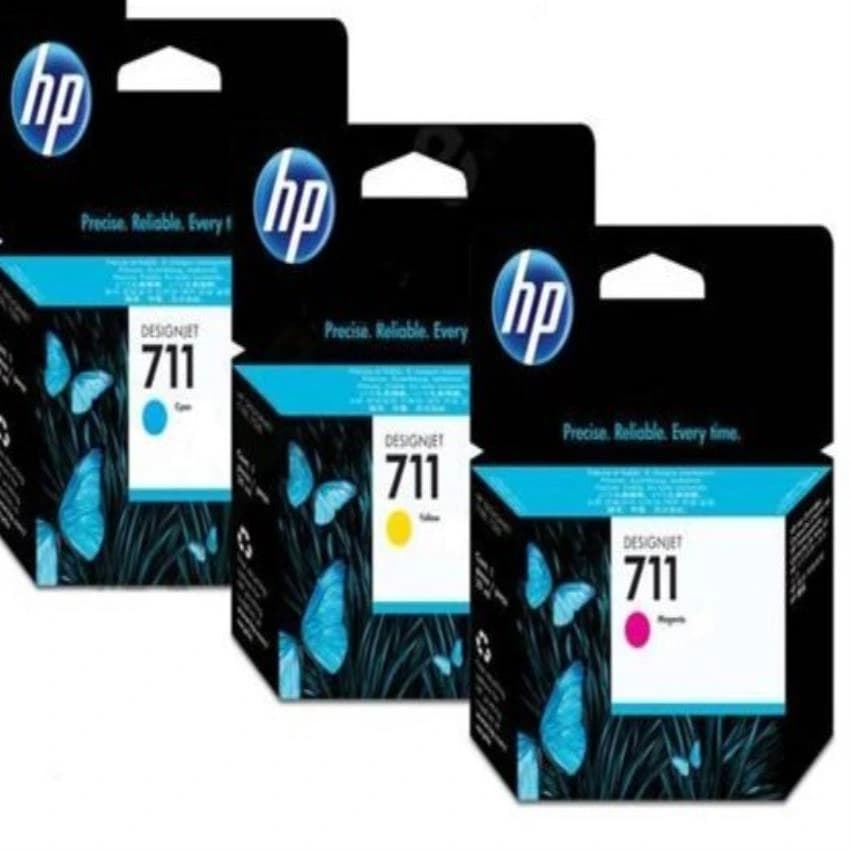 HP 711-Cyan, Magenta and Yellow, Model Name/Number: CZ132, 33&34