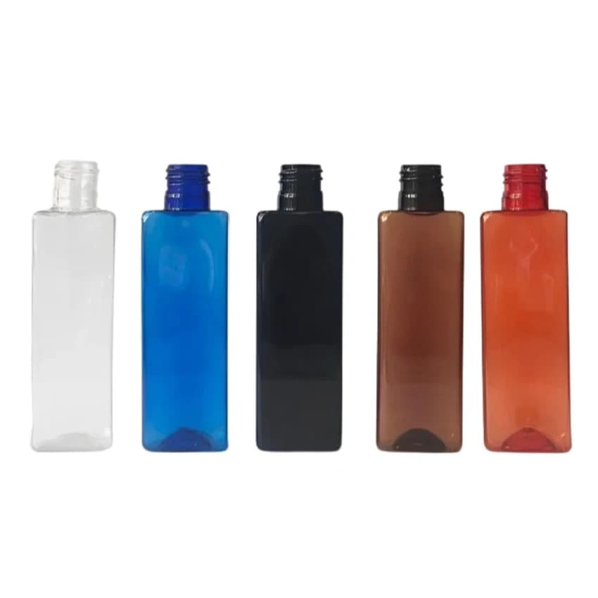 100ml & 200ml Square Shape PET Bottle