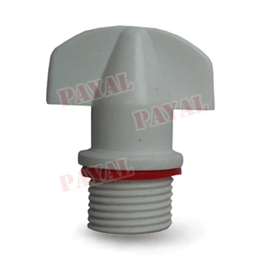 White Payal D Type PP Plastic Plug Bush, Size: 15 mm X 1/2""