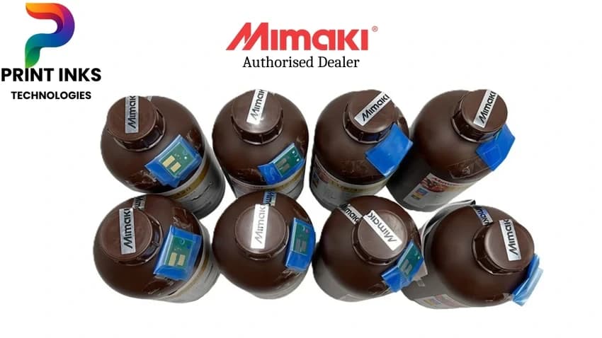 Mimaki LUS-120 Inks For Printing, 1 Litre, CMYK+W+V+Lc+Lm