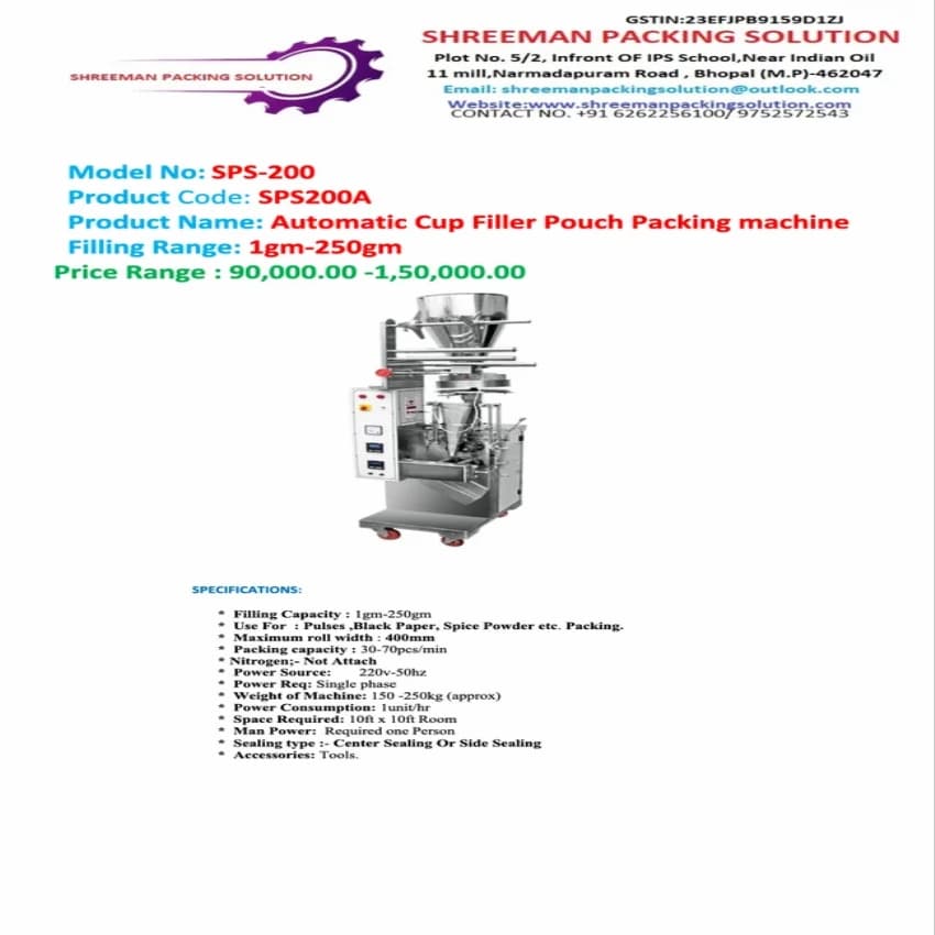 Tobacco Packing Machine