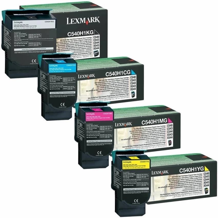 Lexmark C540H1MG Black Toner Cartridge, Page Yield: 6000 Pages